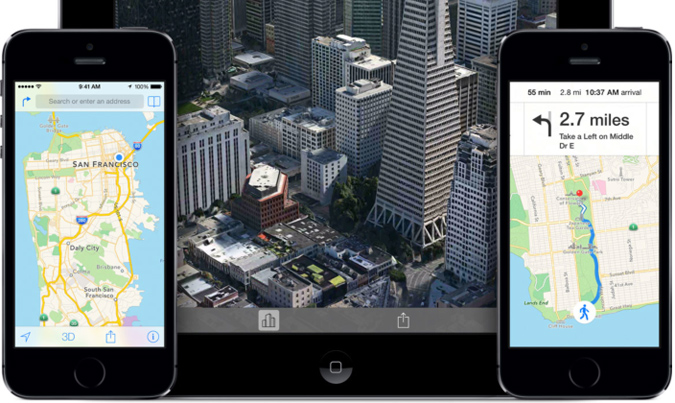 Apple Maps on iOS Apple Maps on iOS