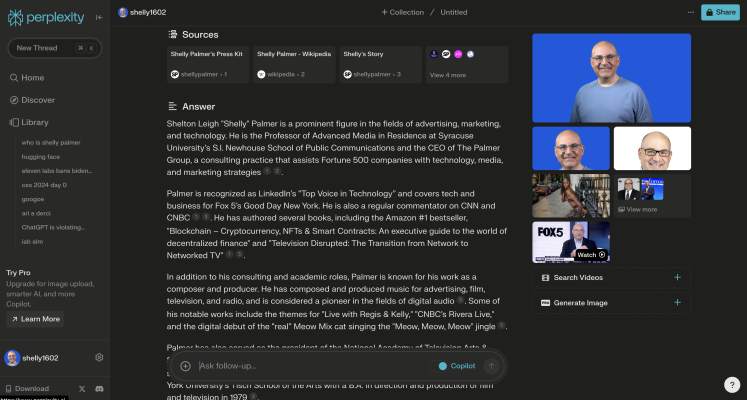 Perplexity Rewrites with Sources